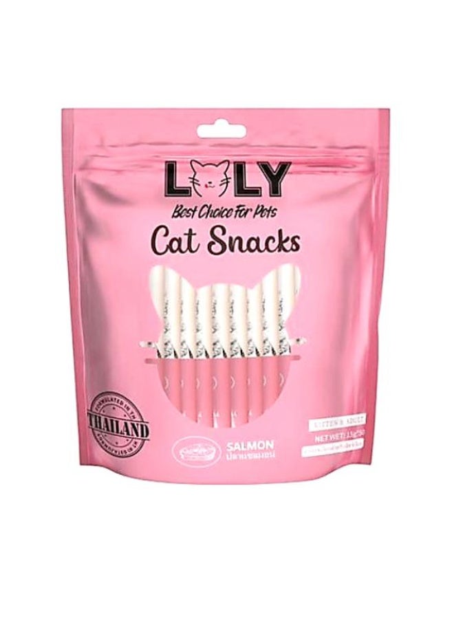 مكافآت لولي بالسلمون للقطط البالغة و كيتن 50×15g ظرف - Image 3